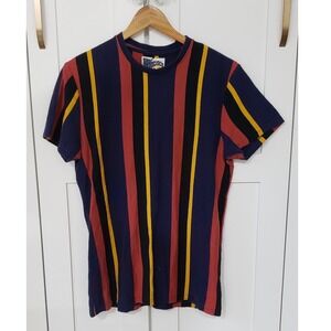San Francisco Shirt Mens M Retro 90s Striped Crewneck Workwear Fresh Prince Tee